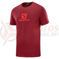Tricou activitati urbane Salomon Coton Logo SS Tee biking red barbati