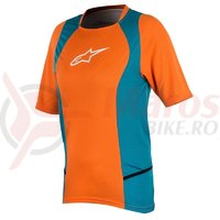 Tricou Alpinestars Stella Drop 2 S/S Jersey bright orange/ocean
