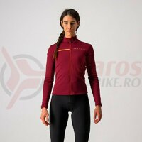 Tricou cu maneca lunga Castelli Sinergia 2 FZ, de dama, Visiniu