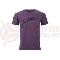 Tricou CUBE Organic T-Shirt Edge plum
