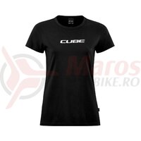 Tricou CUBE Organic WS T-Shirt Classic Logo black
