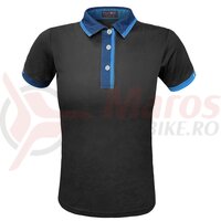 Tricou Polo Funkier Bari Active Men S/S - Black/Blue