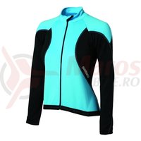 Tricou Shimano Performance Premium pentru femei maneca lunga negru/albastru