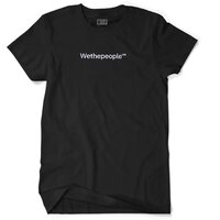 Tricou Wethepeople T-Shirt WTP black shirt / white embroidery