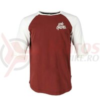 Tricou XLC Casual raglan 3/4 shirt men red/vintage