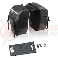 Geanta portbagaj XLC Carrymore negru/antracite pentru XLC system carriers