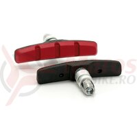 Saboti frana XLC V-brake BS-V01 4 buc., 70mm, black/red