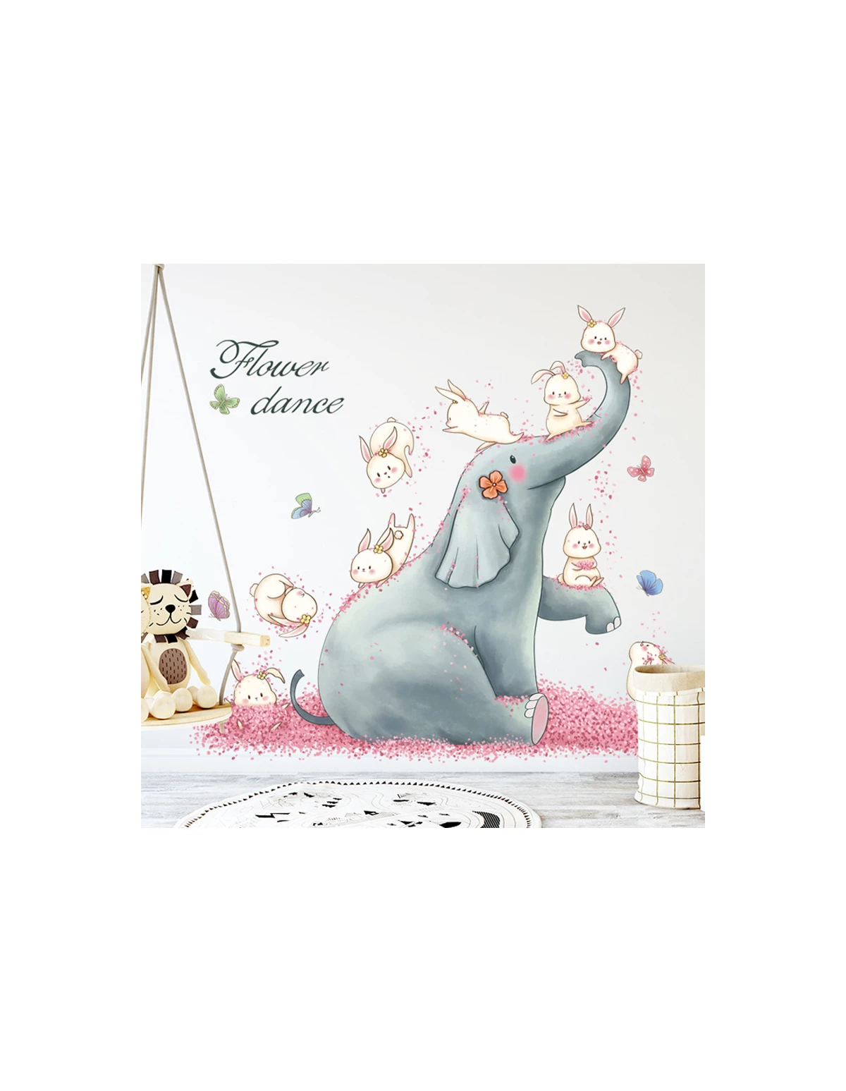 Autocolant de perete Flower dance 77x83cm