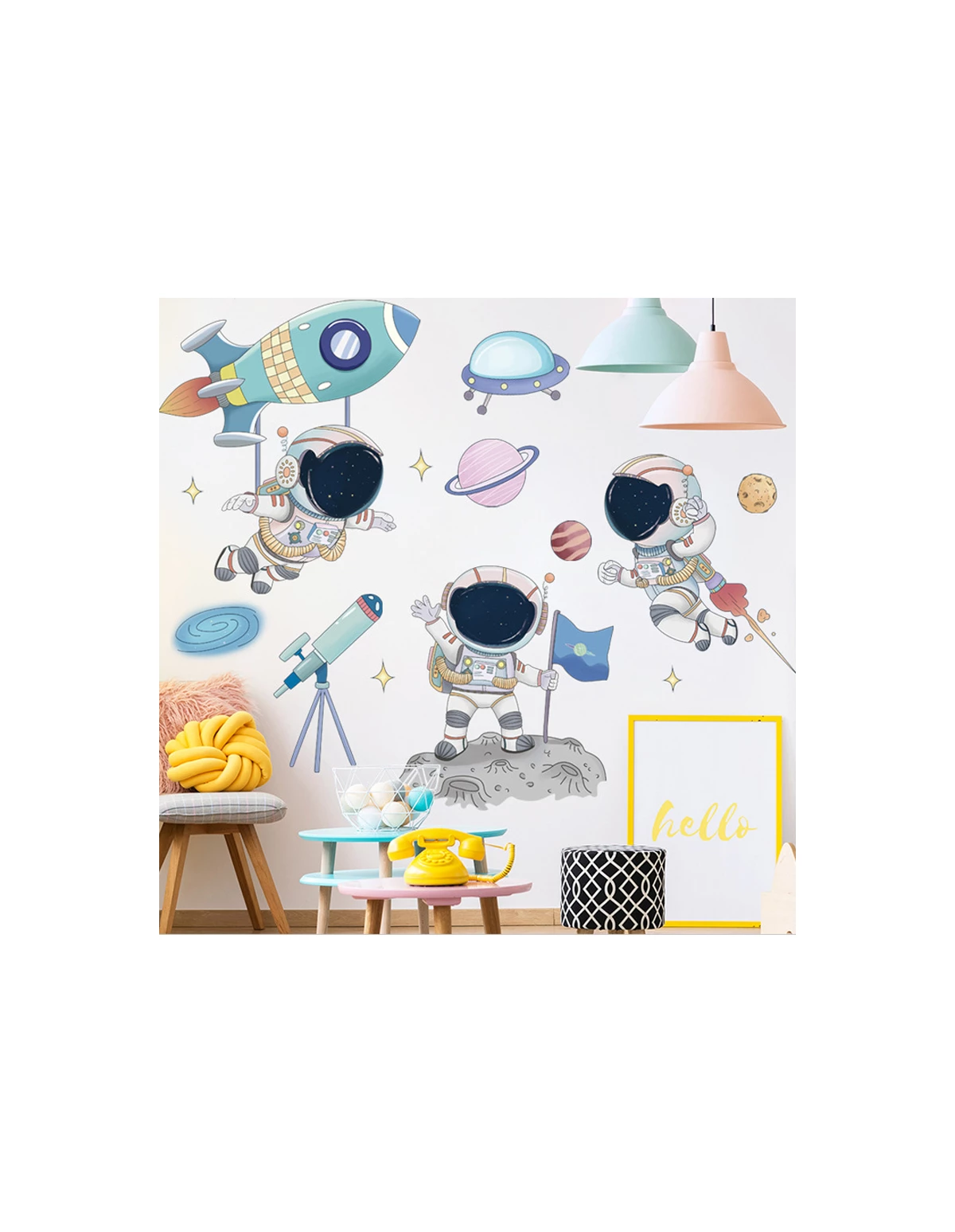 Autocolant de perete Space 89x90cm