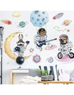 Autocolant de perete SPACE ANIMALS 89x89cm 5