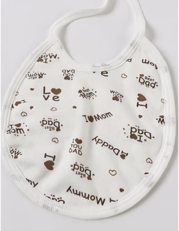 Bavetica I Love Mom and Dad, cu maro