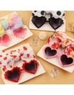 Bentita cu ochelari A LOT OF HEARTS alb-rosu 2