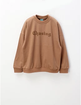 Bluza Chasing, maro deschis 146 (10-11 ani)