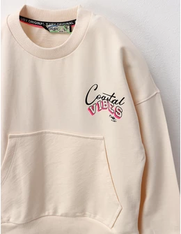Bluza Coastal VIBES, crem