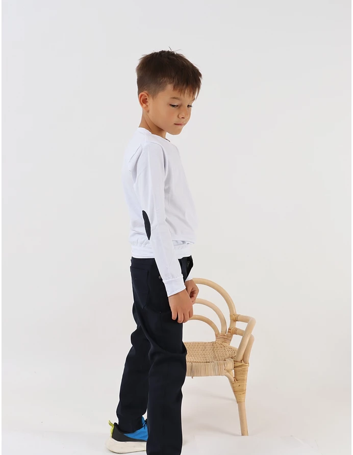 Bluza College model alb picture - 3