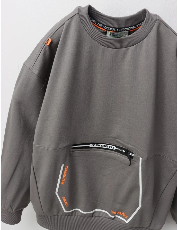 Bluza Connect Xuby, gri  inchis picture - 3