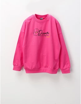 Bluza Dream, gaseste-ti fericirea, ciclam