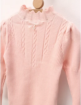 Bluza fetite maneci bufante Irina roz