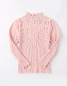 Bluza fetite maneci bufante Irina roz