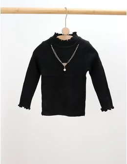 Bluza fetite Raluca negru