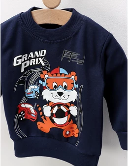 Bluza flausata GRAND bleumarin by FDY