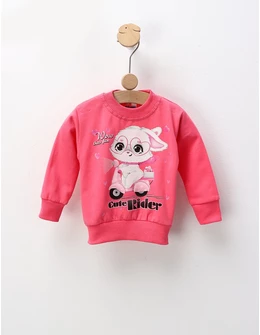 Bluza flausata iepuras roz by FDY