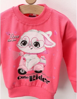 Bluza flausata iepuras roz by FDY