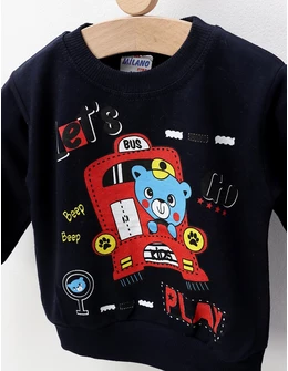Bluza flausata Lets go bleumarin by FDY