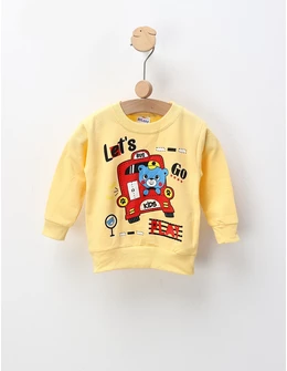 Bluza flausata Lets go galben by FDY