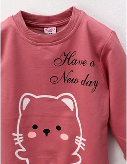 Bluza Have a New Day, roz-prafuit