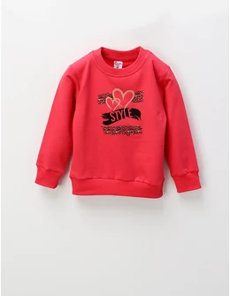 Bluza Heart Style, ciclam