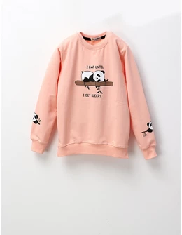 Bluza I EAT UNTIL fetite, corai