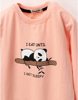 Bluza I EAT UNTIL fetite, corai