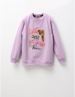 Bluza ME and FASHION fetite, mov