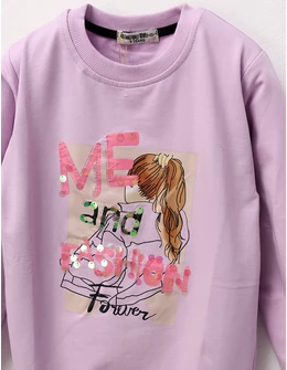 Bluza ME and FASHION fetite, mov