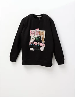 Bluza ME and FASHION fetite, negru