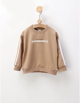 Bluza NOTHING IMPOSIBBLE, crem 110 (4-5 ani)