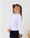 Bluza pentru fetite stil POLO model alb picture - 3
