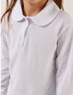 Bluza pentru fetite stil POLO model alb picture - 3