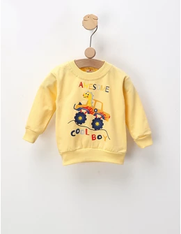 Bluza plusata Awesome, galben