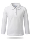 Bluza polo scoala fetite, premium, alb picture - 1