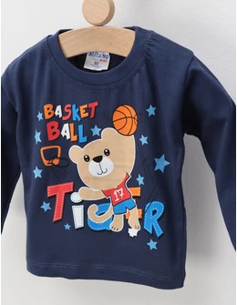 Bluza subtire BasketBall, bleumarin