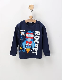 Bluza subtire Rocket Adventure, bleumarin