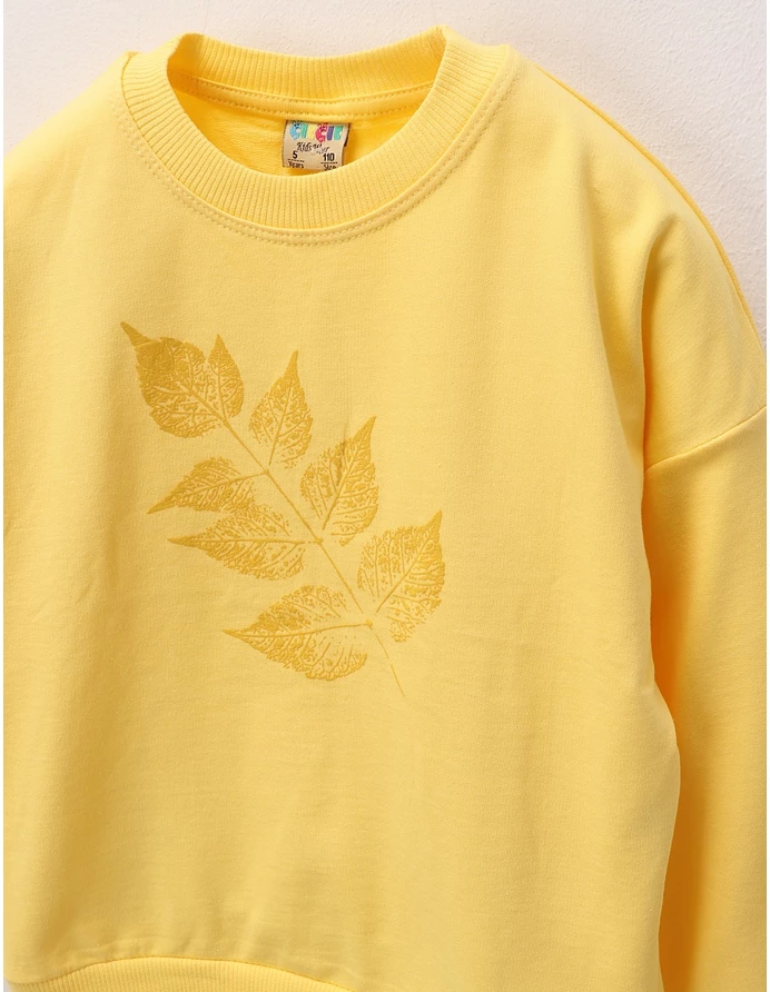 Bluza Sweet Leaf, galben picture - 2