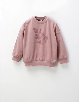 Bluza Sweet Leaf, roz prafuit