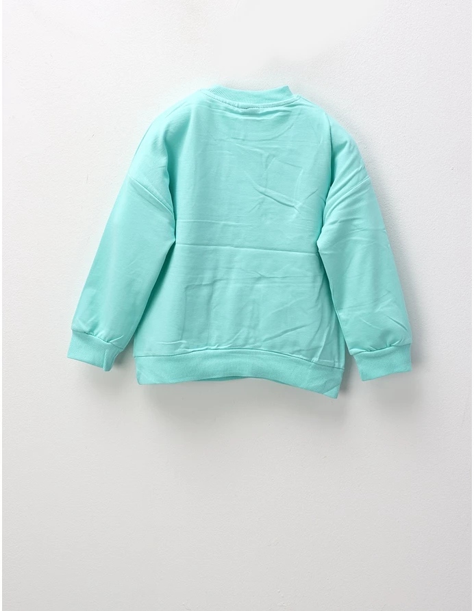 Bluza Sweet Leaf, turcoaz picture - 3