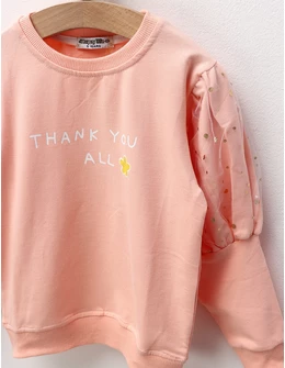 Bluza Thank You All, corai