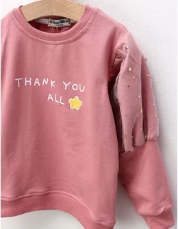Bluza Thank You All, roz-prafuit