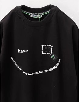 Bluza You Smile, negru