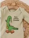 Body Ace Trase, Croco pe Skate, ML, verde fistic picture - 2